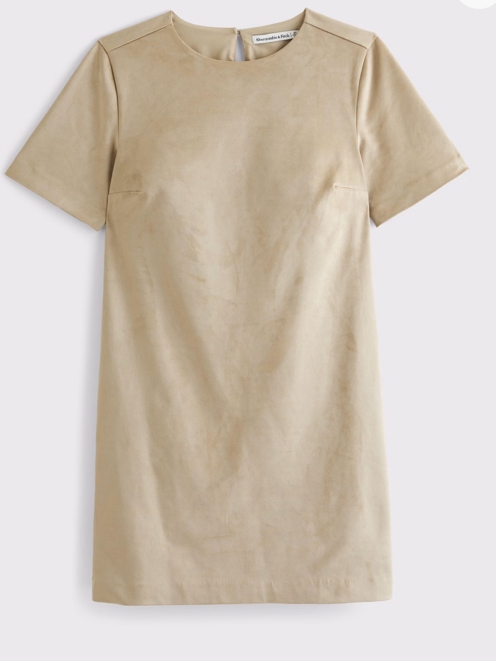 Abercrombie & Fitch Suede Short-Sleeve Shift Dress S
